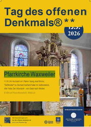Sonntag, 13.09.2026 Tag des offenen Denkmals Pfarrkirche Waxweiler