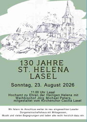 Sonntag, 23.08.2026 130 Jahre St. Helena Lasel